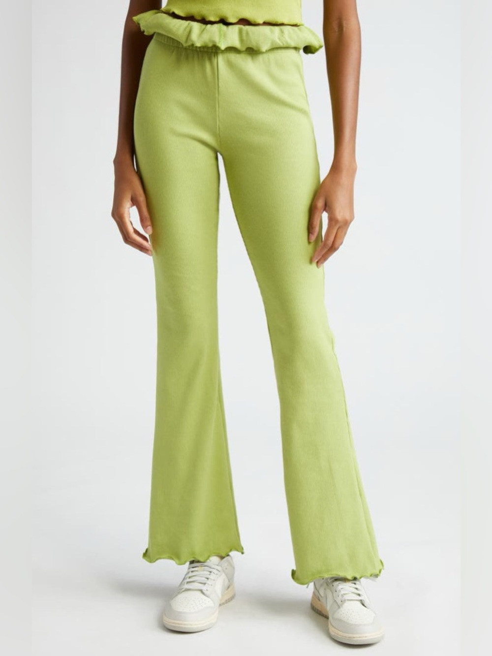 Sammy B NWT Kenny Slim Fit Lime Green Flare Lettuce Hm Pants